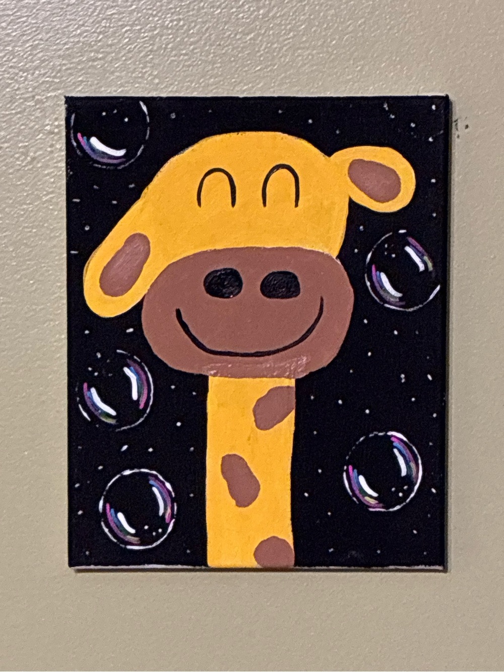 Giraffe Acrylic Painting
